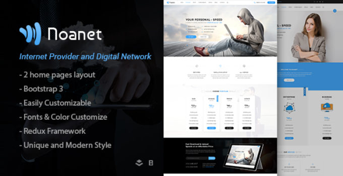 Noanet | Internet Provider And Digital Network WordPress Theme