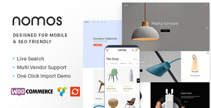 Nomos - Modern AJAX Shop Designed For Mobile And SEO Friendly (RTL Supported)