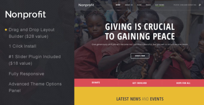 Nonprofit - NGO and Charity WordPress Theme