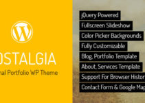 Nostalgia - Responsive Portfolio WordPress Theme