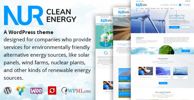 Nur - Alternative & Renewable Energy WordPress Theme