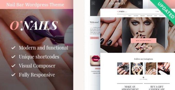 O’Nails - Nail Bar & Beauty Salon WordPress Theme