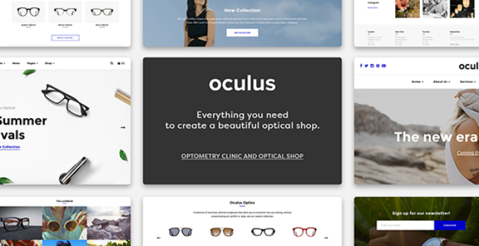 Oculus - Creative Sunglasses WooCommerce Shop