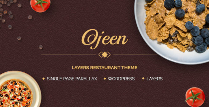 Ojeen - Layers Restaurant WordPress Theme