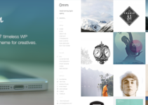 Omm: a carefully handcrafted, clean, minimal & responsive WP portfolio theme with a sidebar menu