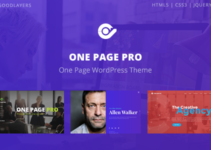 One Page Pro - Multipurpose OnePage WordPress Theme