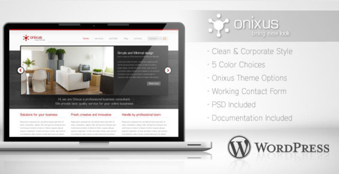 Onixus - Corporate Business Wordpress Theme 3
