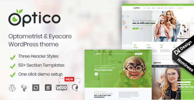 Optico | Optometrist & Eyecare WordPress Theme