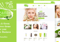 Organic Beauty Store & Natural Cosmetics WordPress Theme