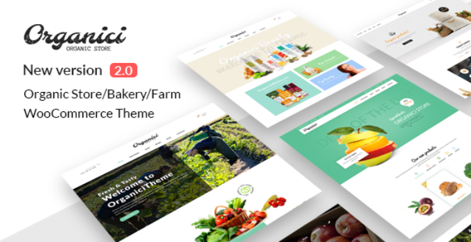 Organici - Organic Store & Bakery WooCommerce Theme