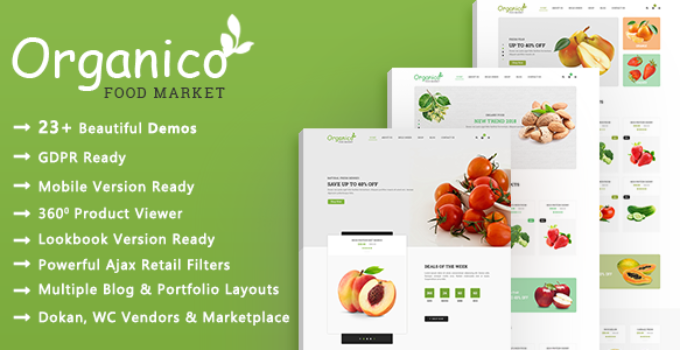 Organico - Organic Farm and Healthy Food WooCommerce WordPress Theme
