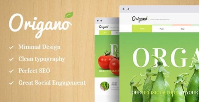 Origano - Organic Food & Eco Farm WordPress Theme