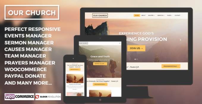 Our Church - Responsive Multipurpose WordPress Churches Theme