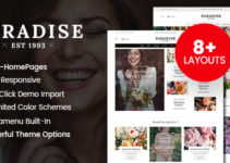 Paradise - Flower Shop WordPress WooCommerce Theme (8+ Homepages Ready)