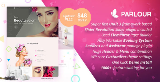 Parlour - Dedicated Beauty Salon WordPress Theme