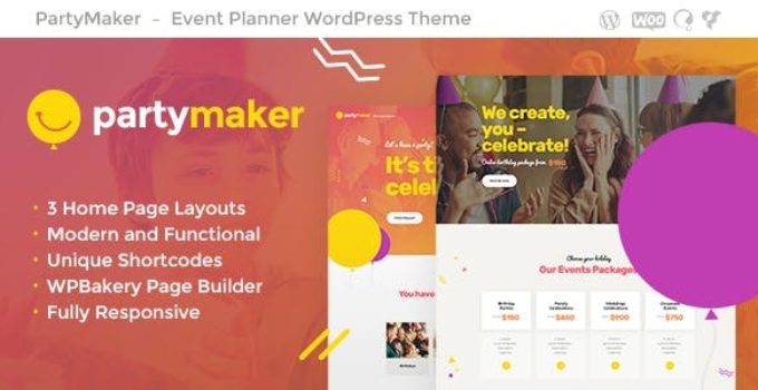 PartyMaker | Event Planner WordPress Theme