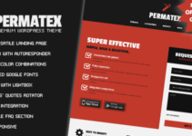 Permatex - Leads Generating WordPress Landing Page