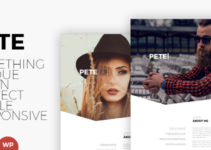 Pete - Creative & Clean Portfolio WordPress Theme