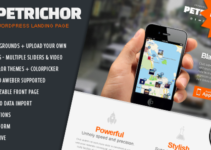 Petrichor - Responsive WordPress Landing Page