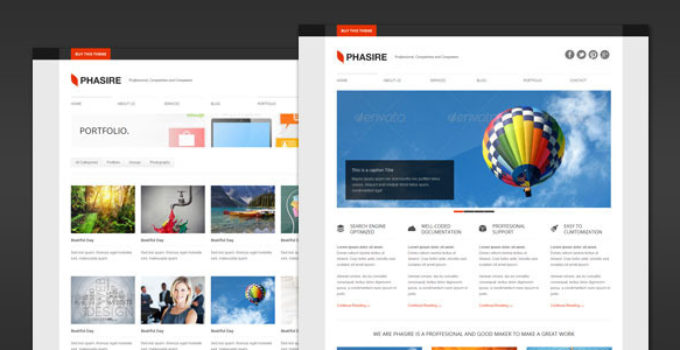 Phasire - Business and Portfolio WordPress Theme