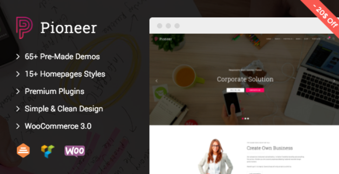 Pioneer - Multi-Concept Corporate WordPress Theme