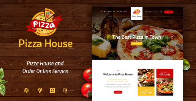 Pizza House - Restaurant / Cafe / Bistro WordPress Theme