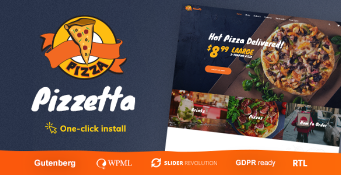 Pizzetta - Pizza, Cafe and Restaurant WordPress Theme