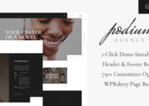 Podium | Model Agency WordPress Theme