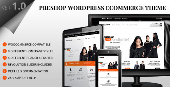 PreShop - Responsive WooCommerce Wordpress Theme