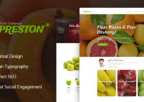 Preston | Fruit Company & Organic Farming WordPress Theme