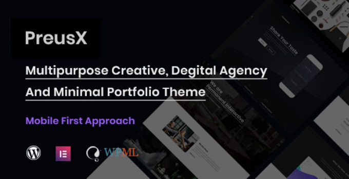 PreusX - Digital Agency And Portfolio WordPress Theme