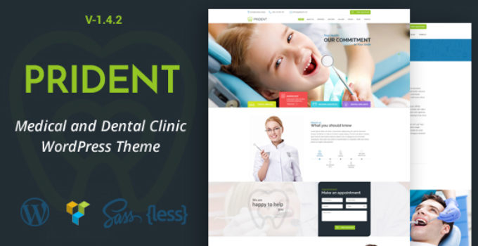Prident - Medical and Dental Clinic WordPress Theme