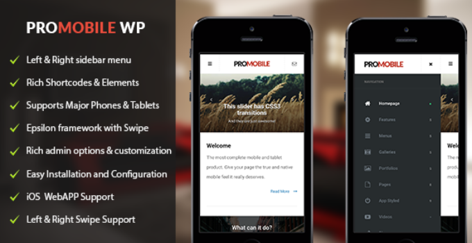 Pro Mobile | Mobile and Tablet Responsive WordPress Theme (WooCommerce Ready)