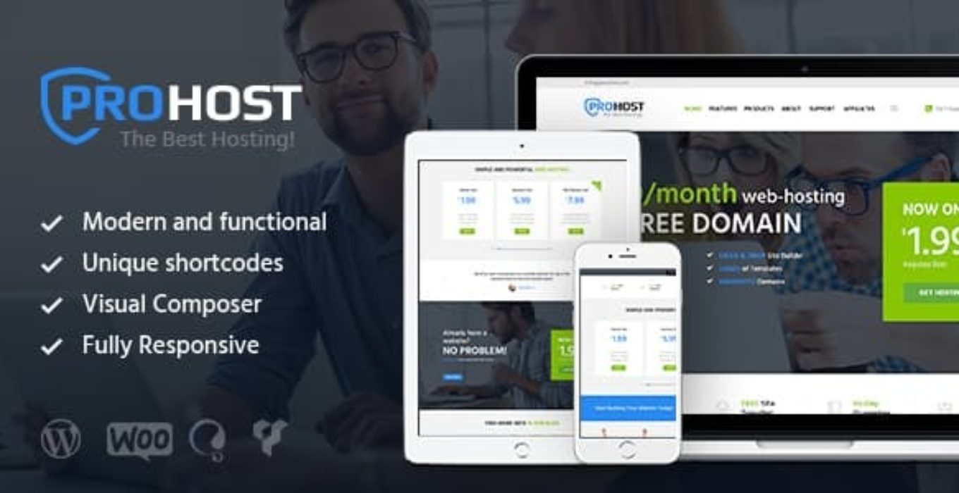 Modern hosting. Шаблон хостинга WORDPRESS. Guiding Tech WORDPRESS Theme.