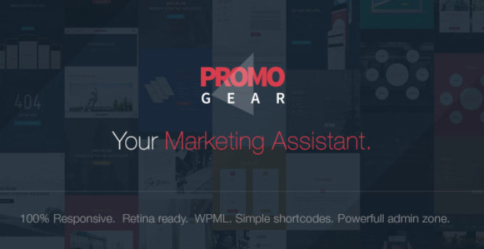 PromoGear — Creative One Page Multipurpose Theme