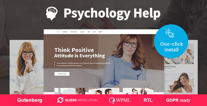 Psychology Help - Medical WordPress Theme for Psychologist and Mental Therapy