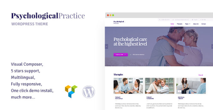 Psychology - WordPress theme for Psychological Practice, Psychologist and Psychiatrist