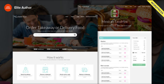 QuickFood - Delivery or Takeaway Food WordPress Theme