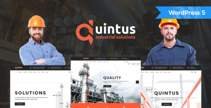 Quintus - Industry / Factory / Engineering WordPress Theme