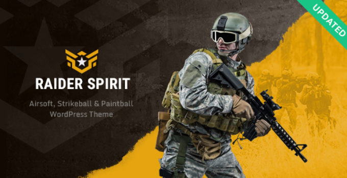 Raider Spirit | Airsoft Club & Paintball WordPress Theme