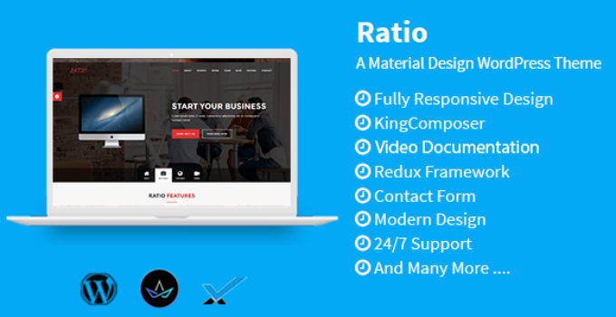 Ratio - Material Design WordPress Theme