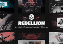 Rebellion - Music Theme for Bands and Record Labels