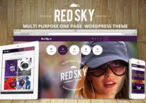 Red Sky - One Page Creative Theme