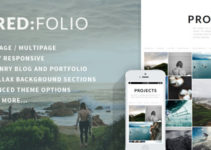 Redfolio - a Responsive OnePage WordPress Theme