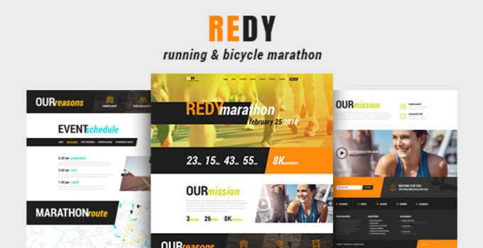 Redy | Marathon & Sports WordPress Theme