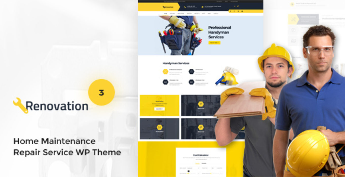 Блог ремонта. Renovate v3.5.1 — строительство WORDPRESS. Theme service.