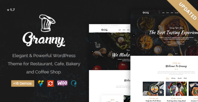 Restaurant Granny - Elegant Restaurant & Cafe WordPress Theme