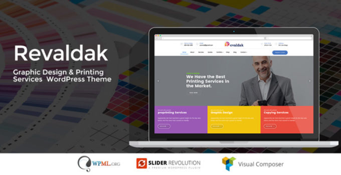 Revaldak - Printshop & Graphic Design Services WordPress Theme