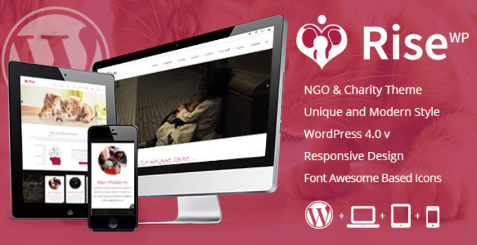 Rise - NGO and Charity Responsive Wordpress Theme
