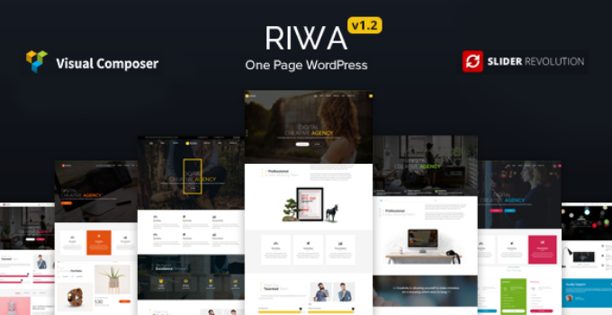 Riwa - One Page WordPress Theme